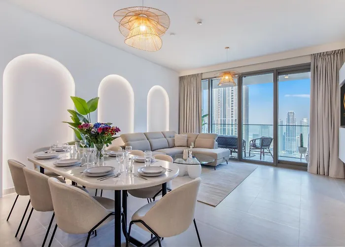 65Th High Floor - 4 Bedroom Apartment With Best Opera, Fountain & Burj Khalifa View - Downtown Dubai - Forte Tower 1 By Stayfinity For Max 9 Guests