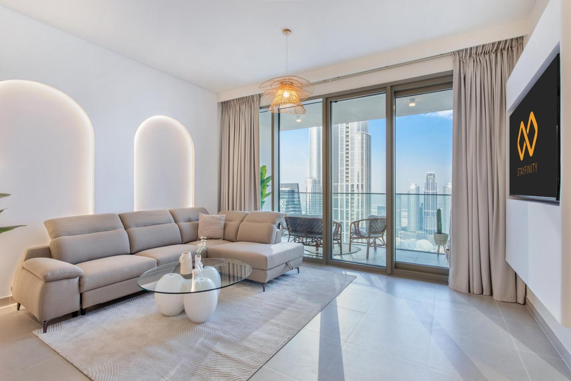 Apartment 65th High Floor - 4 Bedroom With Opera, Fountain & Burj Khalifa View - Downtown - Tower 1 By Stayfinity For Max 9 Guests *