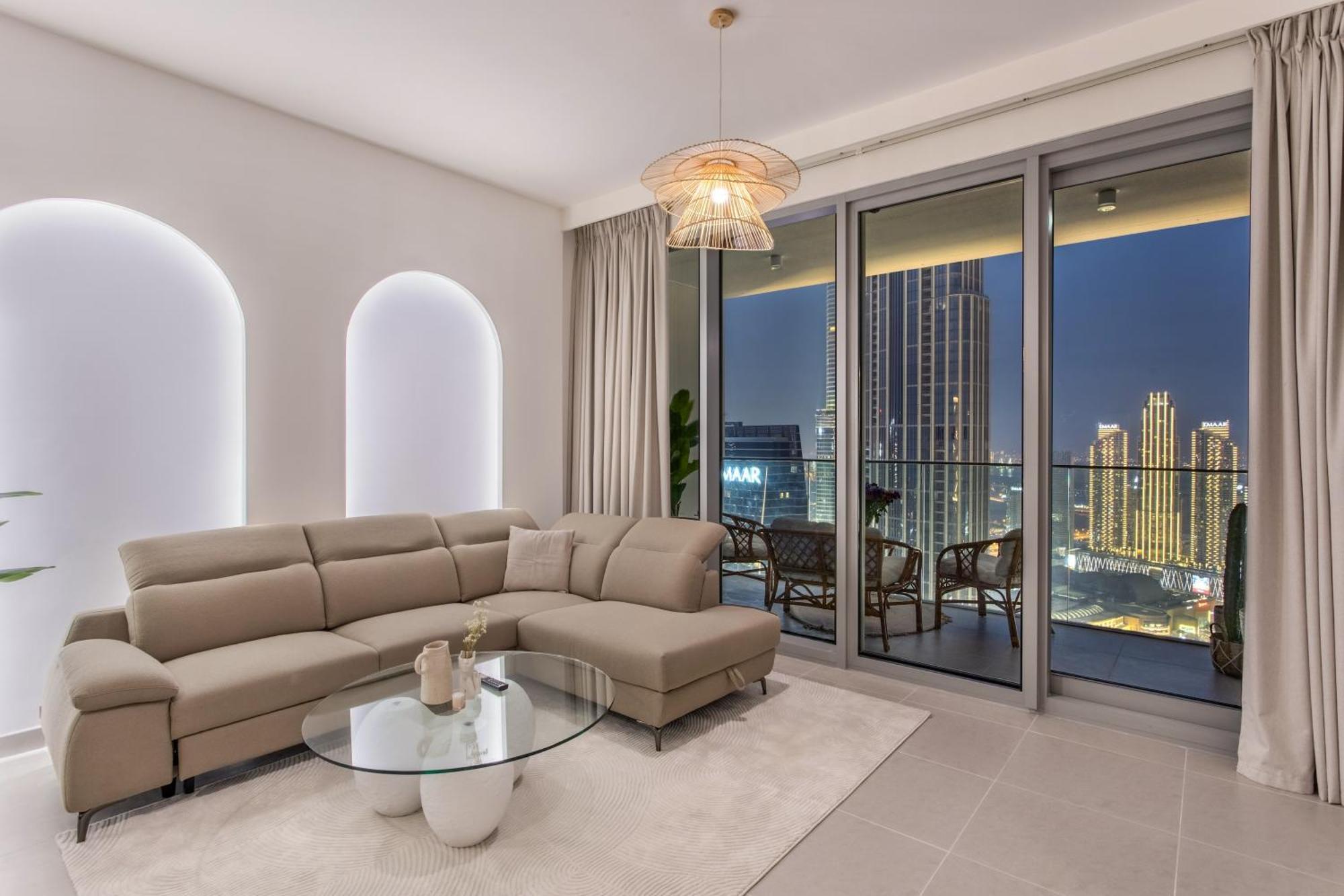 65th High Floor - 4 Bedroom With Opera, Fountain & Burj Khalifa View - Downtown - Tower 1 By Stayfinity For Max 9 Guests Dubai