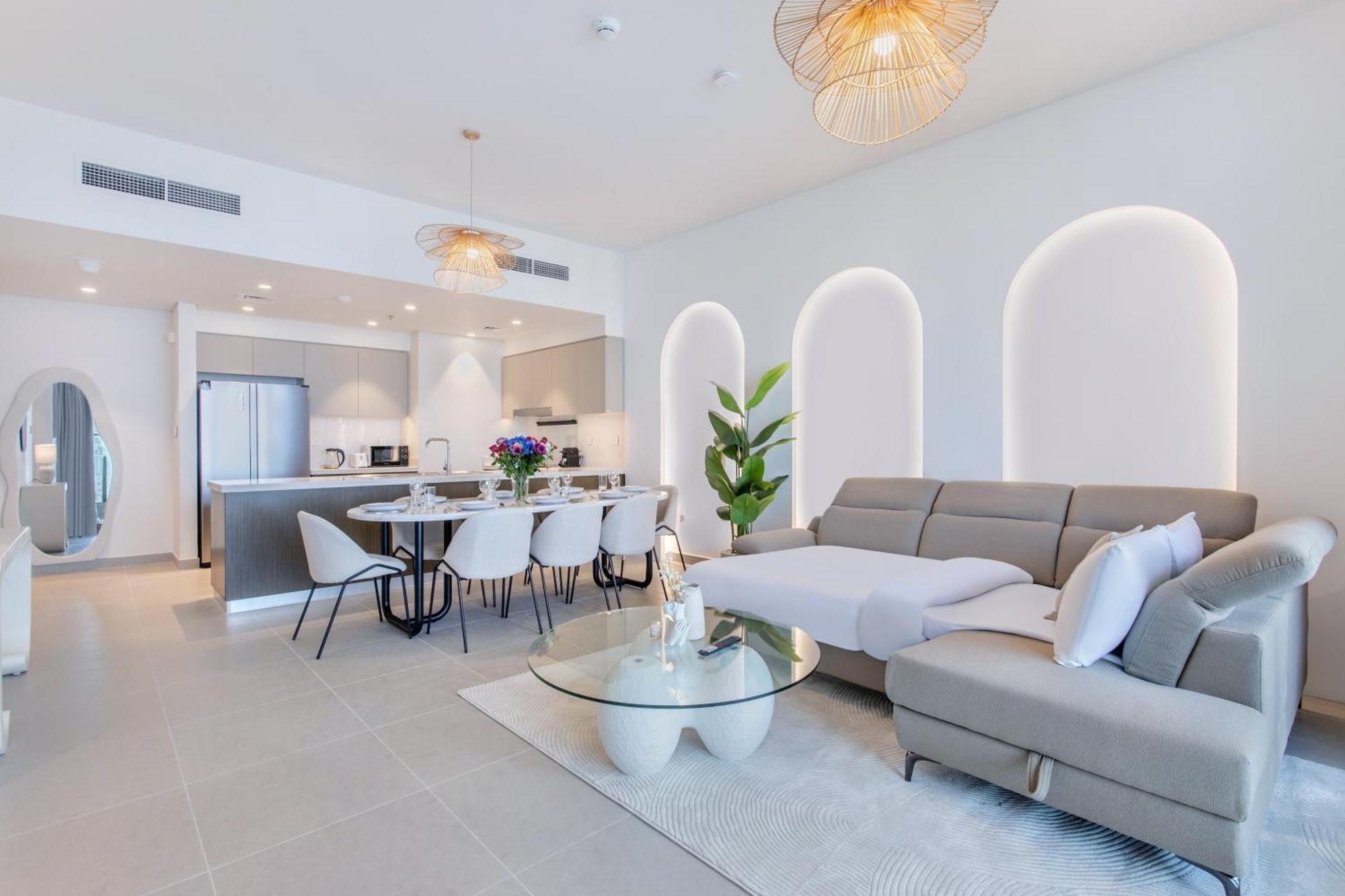 Apartment 65th High Floor - 4 Bedroom With Opera, Fountain & Burj Khalifa View - Downtown - Tower 1 By Stayfinity For Max 9 Guests Dubai