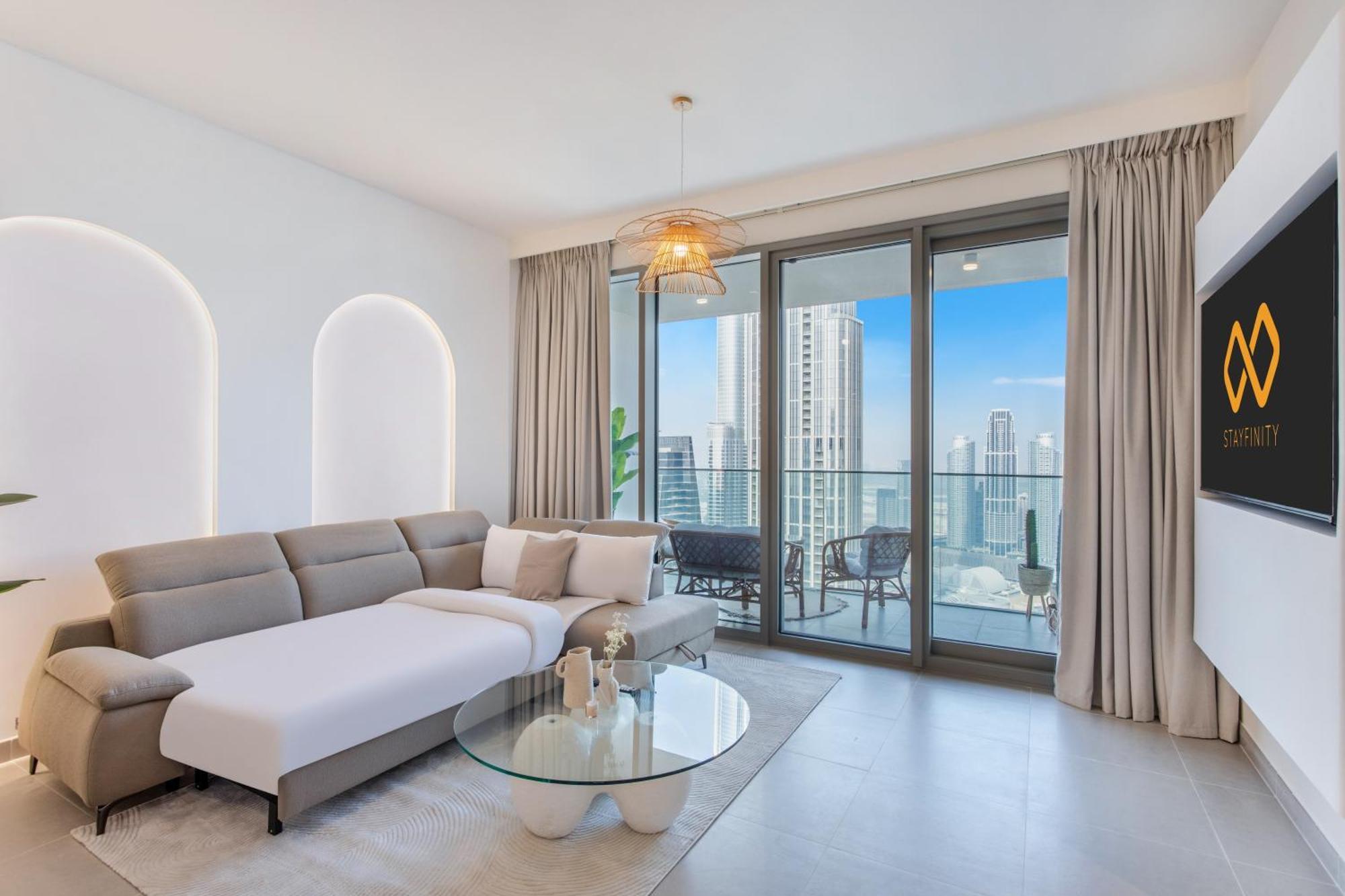 65th High Floor - 4 Bedroom With Opera, Fountain & Burj Khalifa View - Downtown - Tower 1 By Stayfinity For Max 9 Guests Apartment